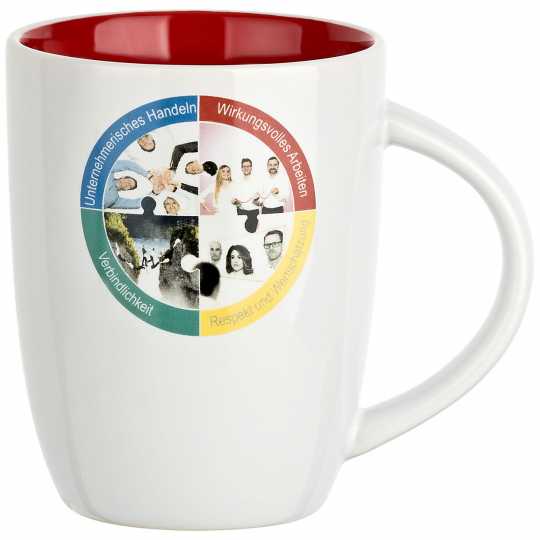 Keramik Tasse 0 3L günstig bedrucken mit Logo als Werbegeschenk ab 2 00