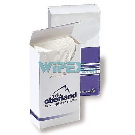 Taschentücher in Kartonbox günstig bedrucken mit Logo als Werbegeschenk