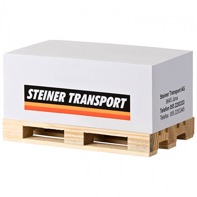 Zettelspeicher Holz mit Papier