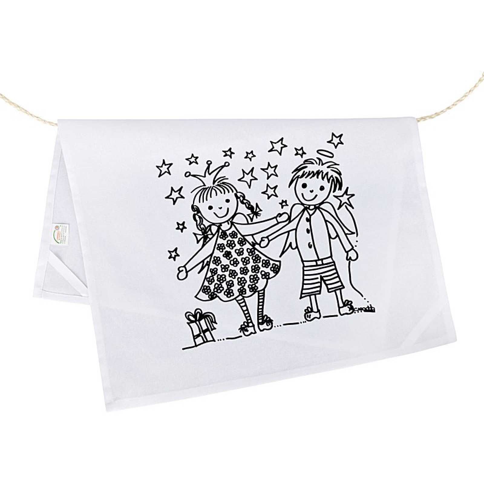 Geschirrtuch 50x70cm günstig bedrucken mit Logo als Werbegeschenk ab 1