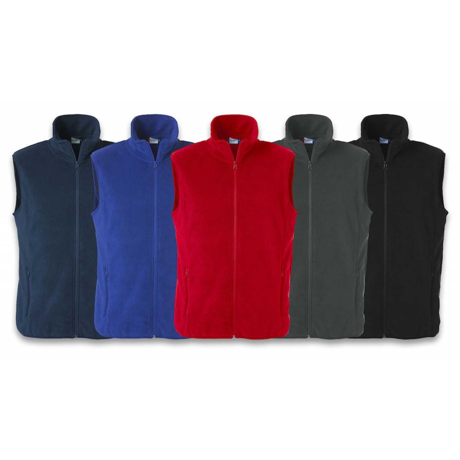 Clique basic polar fleece weste g nstig bedrucken mit logo als